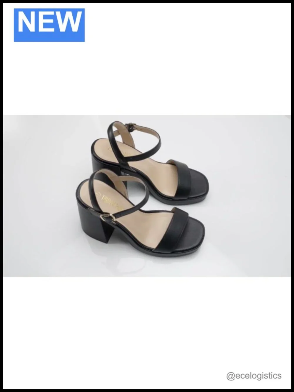 Block Chunky Platform Heeled Sandals with Ankle Strap